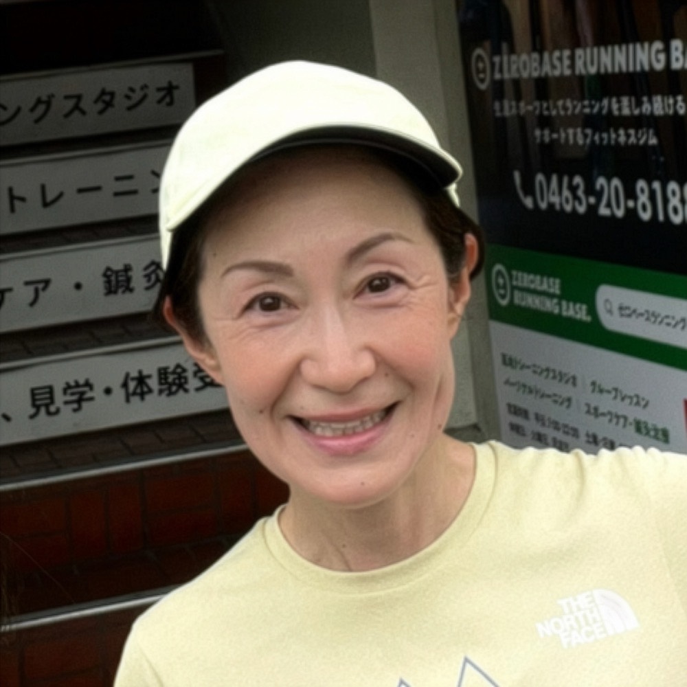 湘南国際マラソンを完走した60代女性の会員